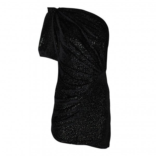 The Attico Velvet One-Shoulder Mini Dress
