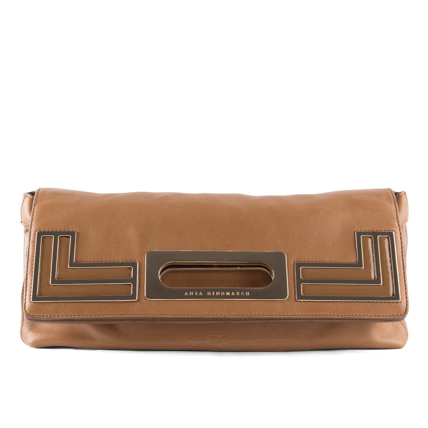 Anya Hindmarch Foldover Leather Clutch