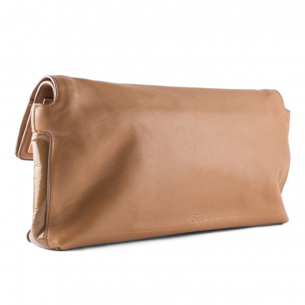 Anya Hindmarch Foldover Leather Clutch