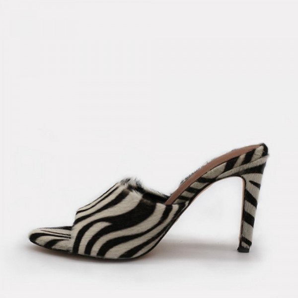 Tiger print mules on sale