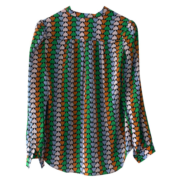 Diane von Furstenberg Multi love heart print blouse