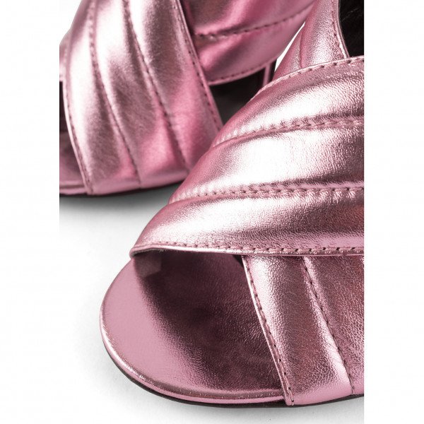 Gucci Metallic Heeled Sandals