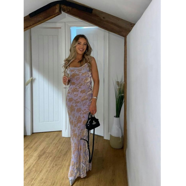 Rat & Boa Athena Lavender Maxi Dress
