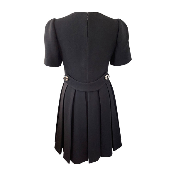 PRADA Mini Dress With Pleat & Button Detail