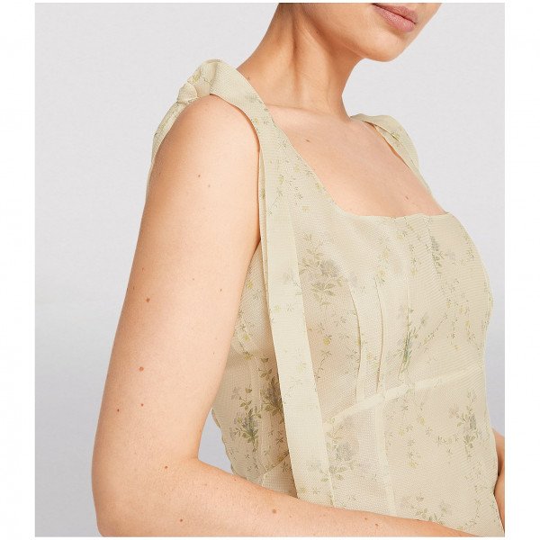 Brock Collection Silk Organza Shoulder-Tie Quarrie Gown