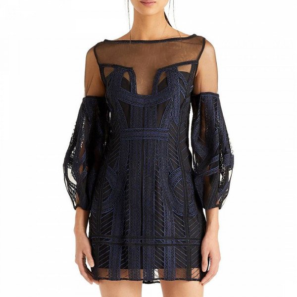 Amanda Wakeley Embroidered Cocktail Dress
