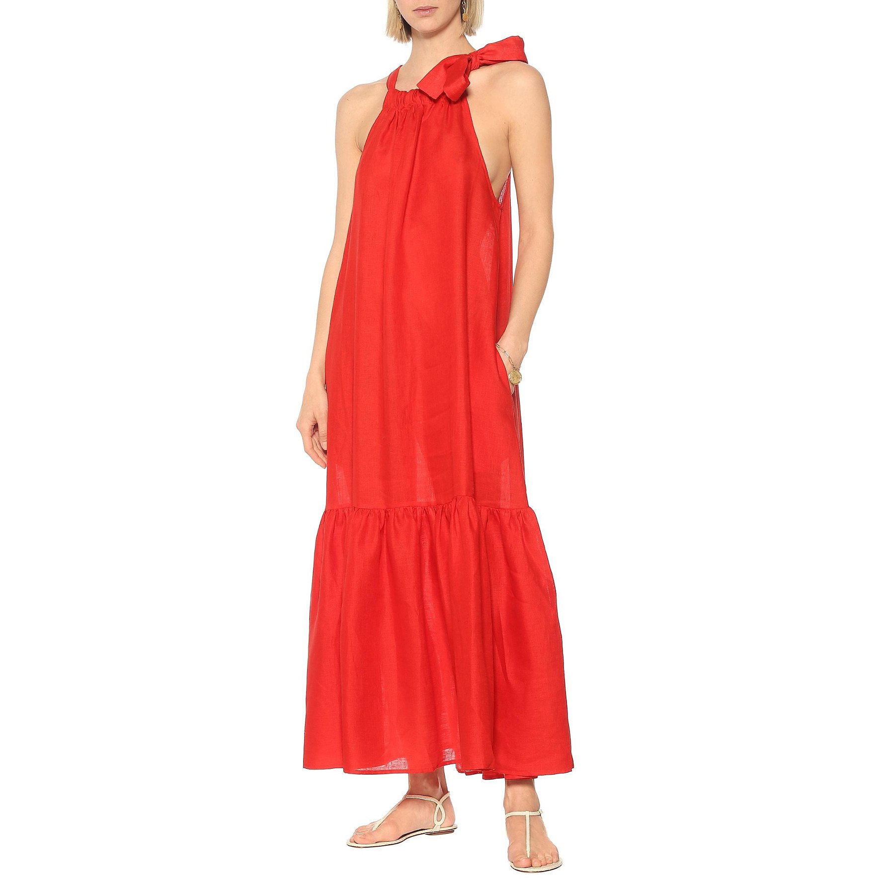 Asceno Linen Maxi Dress