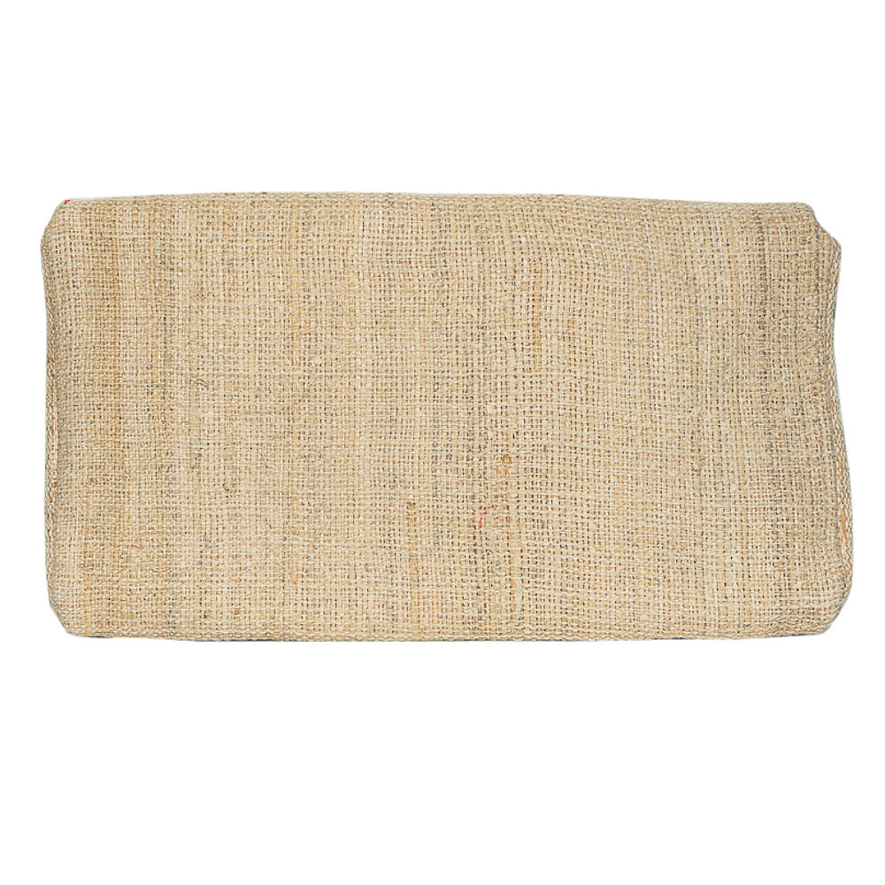 Catherine Prevost Tweed Clutch With Embroidered Moth