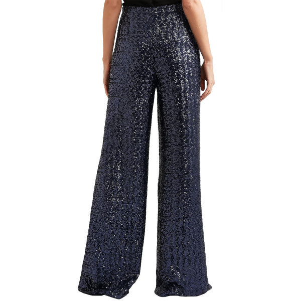 Roland Mouret Fabien Sequinned Tulle Wide-Leg Trousers