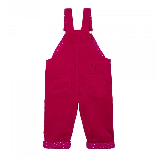 Dotty Dungarees Hot Pink Cord Dungarees