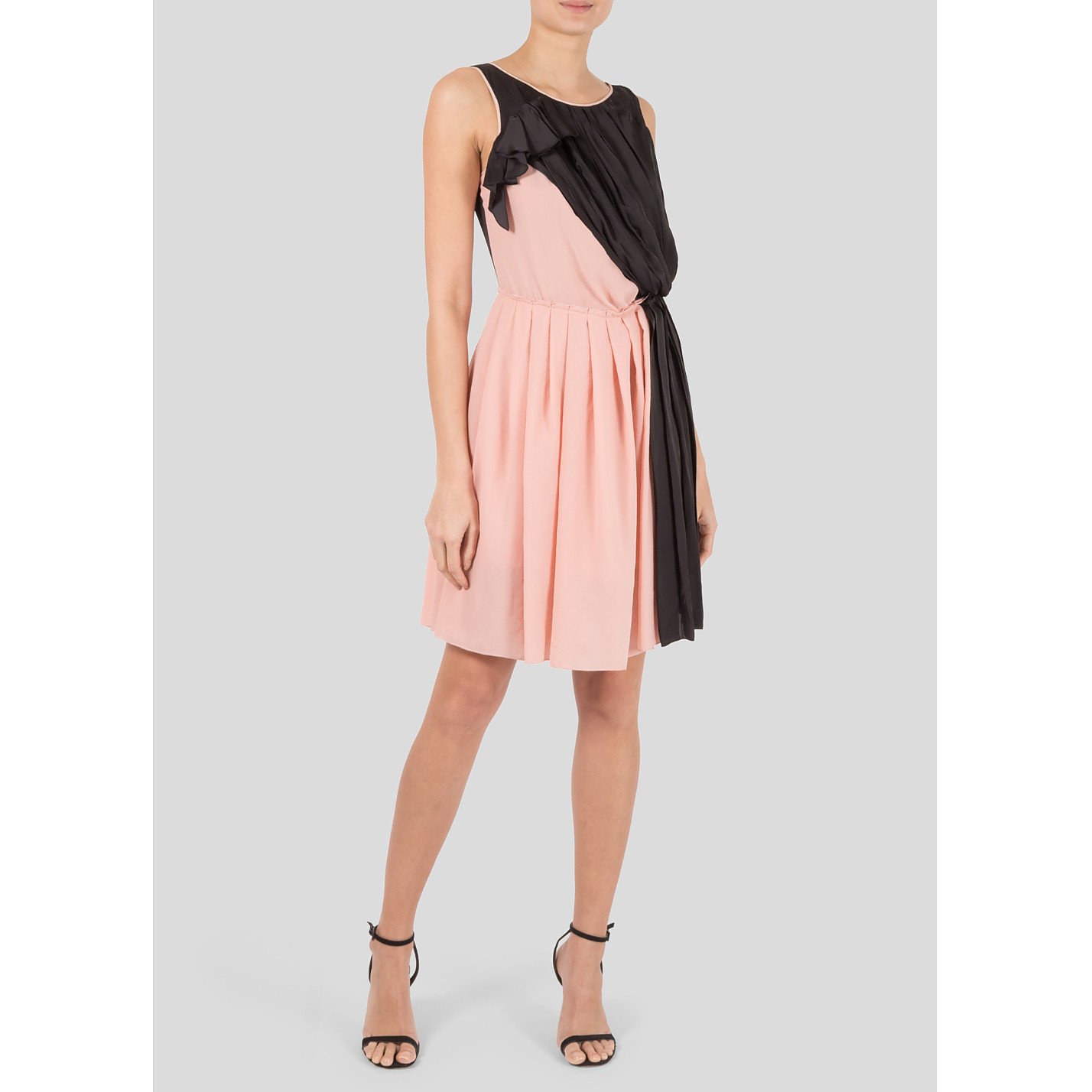 Nina Ricci Two-Tone Draped Dress