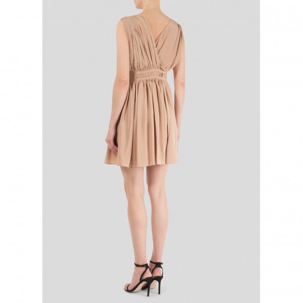 Vionnet Ruched Silk Mini Dress