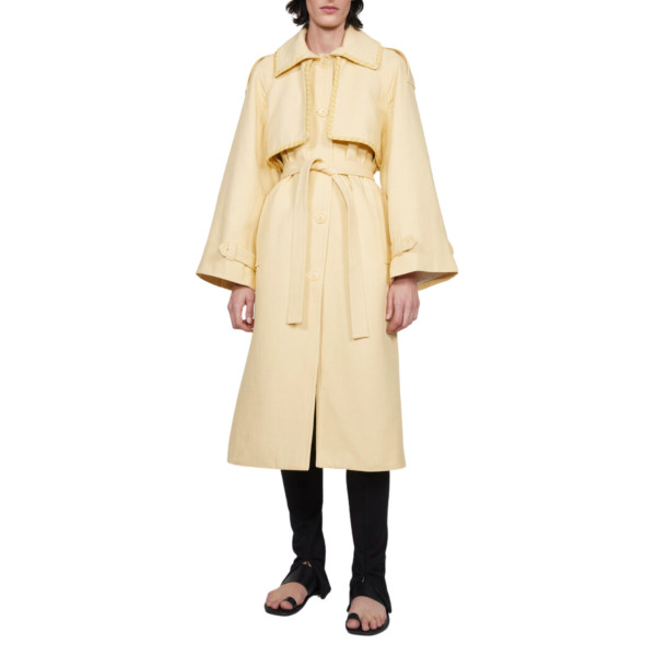 Rodebjer Allesia Trench Coat in Buttermilk