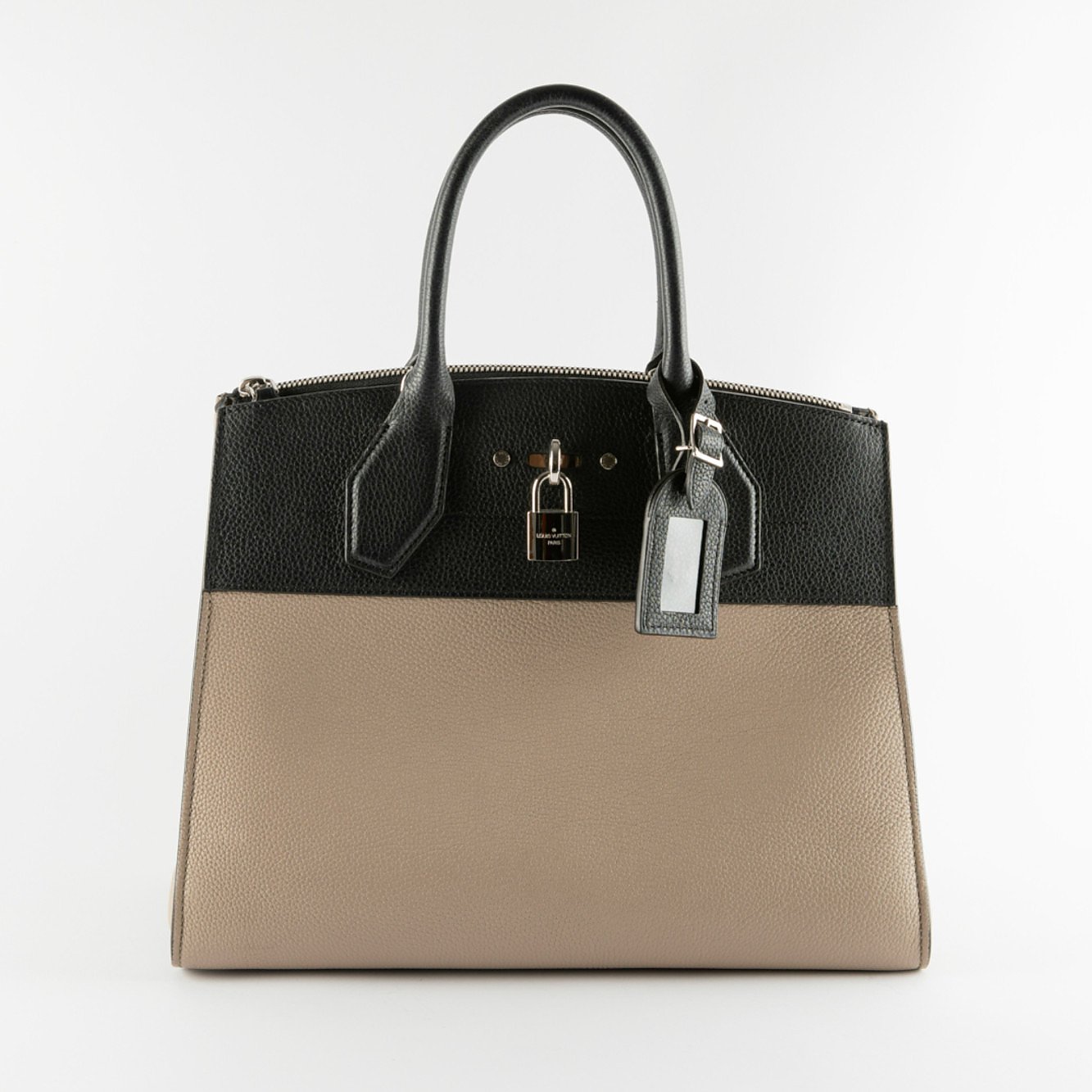 Louis Vuitton Borsa City Steamer Handbag MM In Grey And Noir