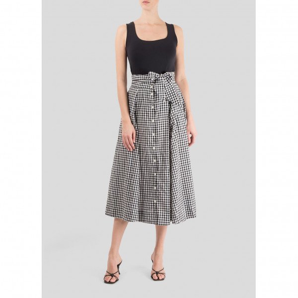Rent Buy Lisa Marie Fernandez Gingham Skirt | MY WARDROBE HQ