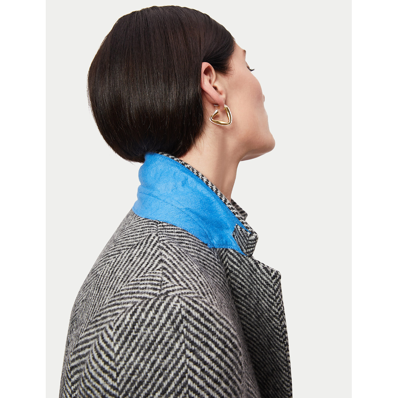 Rent Buy Jigsaw Wool Herringbone Langford Coat MY WARDROBE HQ