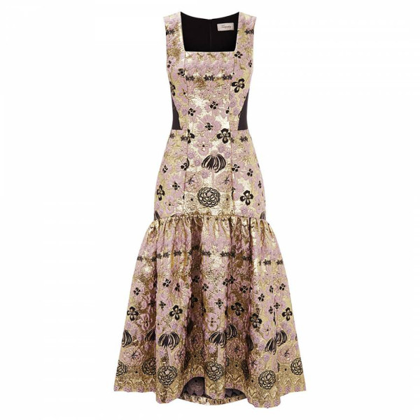 Temperley London Tower Jacquard Long Dress