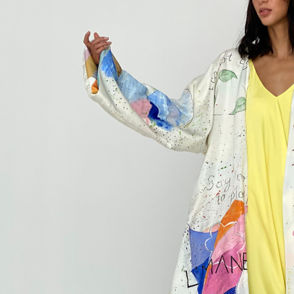 L'Mane Painted Long Jacket