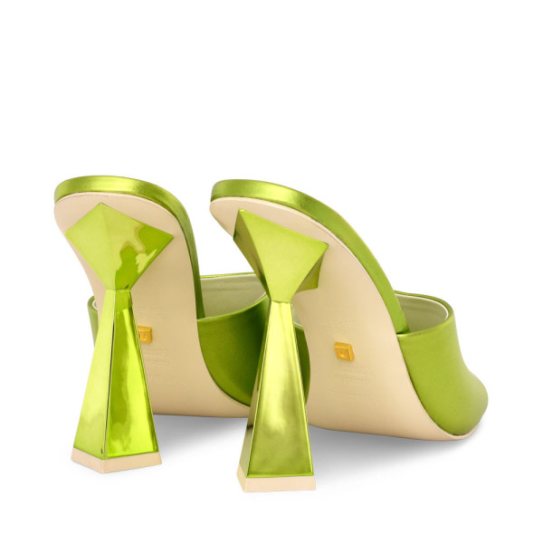 Kat Maconie Stevie Mules in Liquid Lime