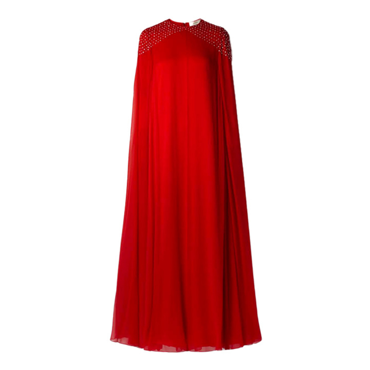 Sem Sem Silk Chiffon<br>
Kaftan Dress with Crystal<br>
Detail