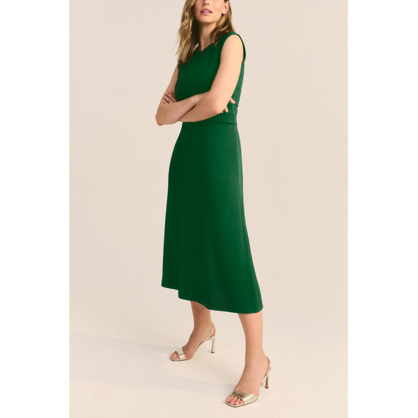 The Fold Clever Crepe Sabine Midi Dress