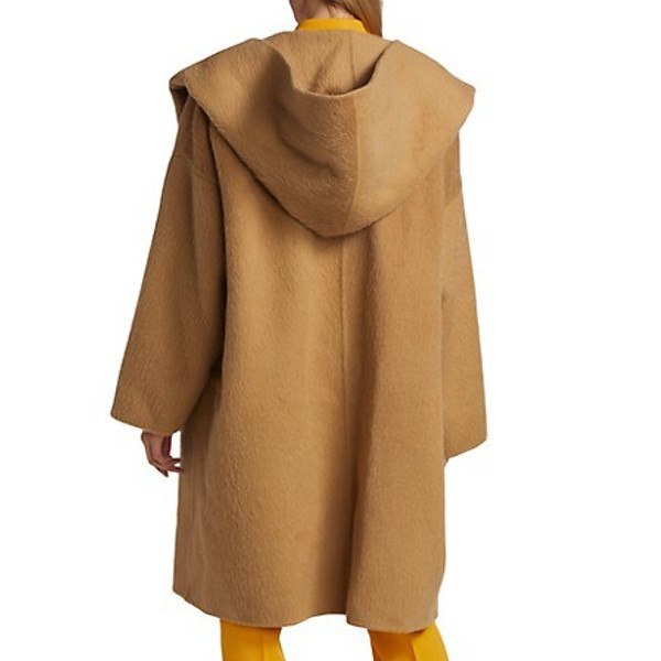 Michael Kors Collection Hooded Shawl Coat