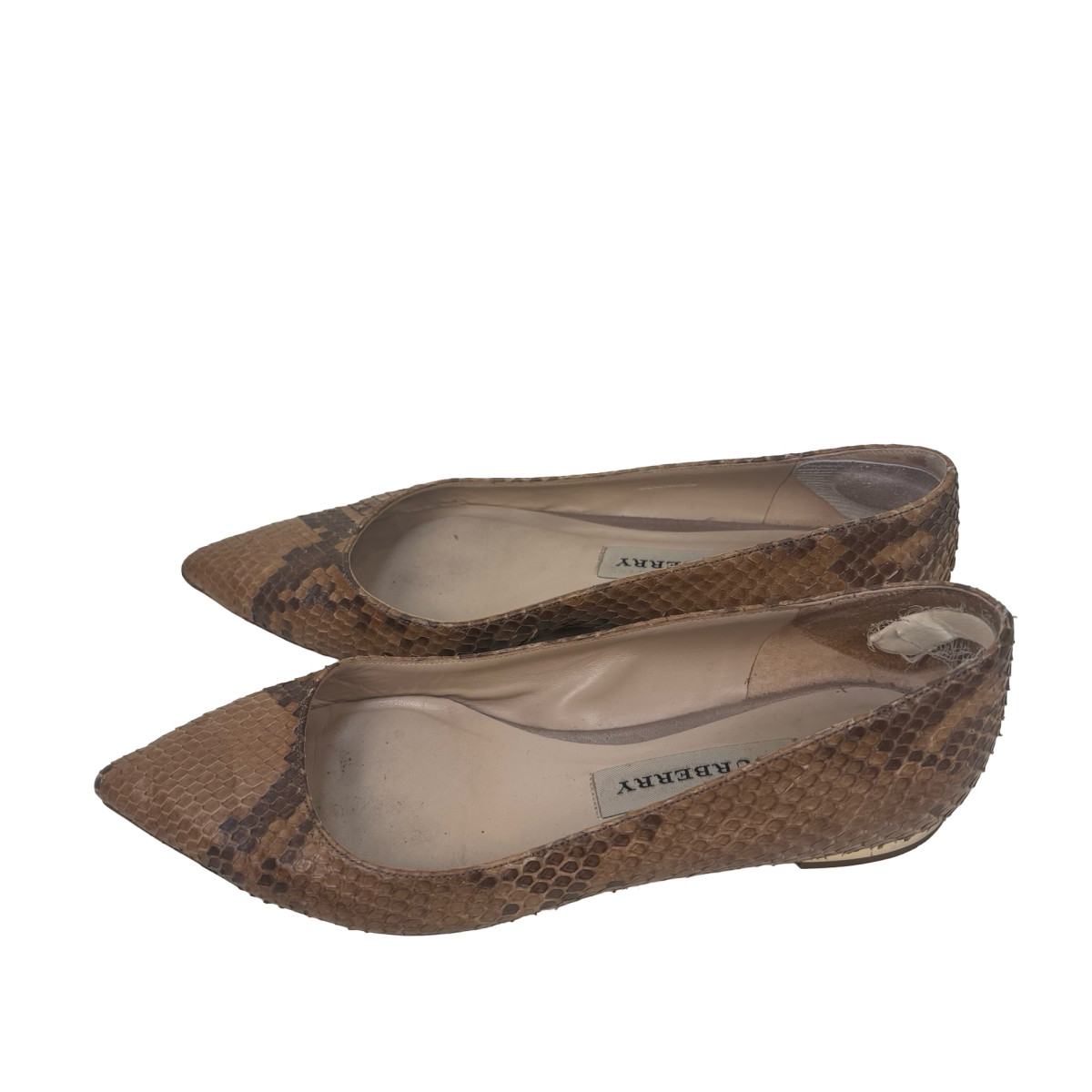 Burberry Python Skin Ballet Flats