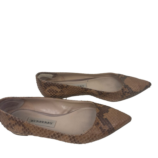 Burberry Python Skin Ballet Flats