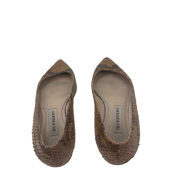 Burberry Python Skin Ballet Flats