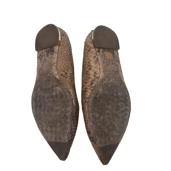 Burberry Python Skin Ballet Flats