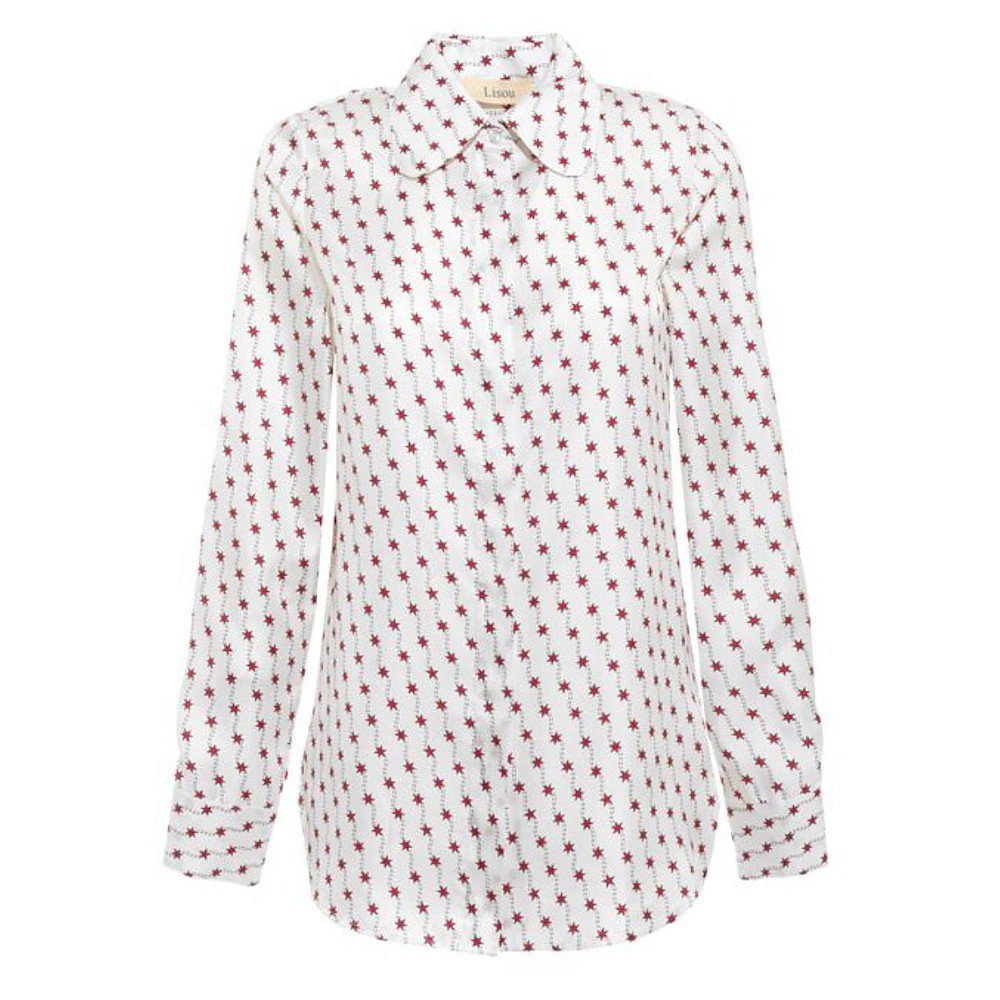 Lisou Bailey Silk Star Print Silk Shirt