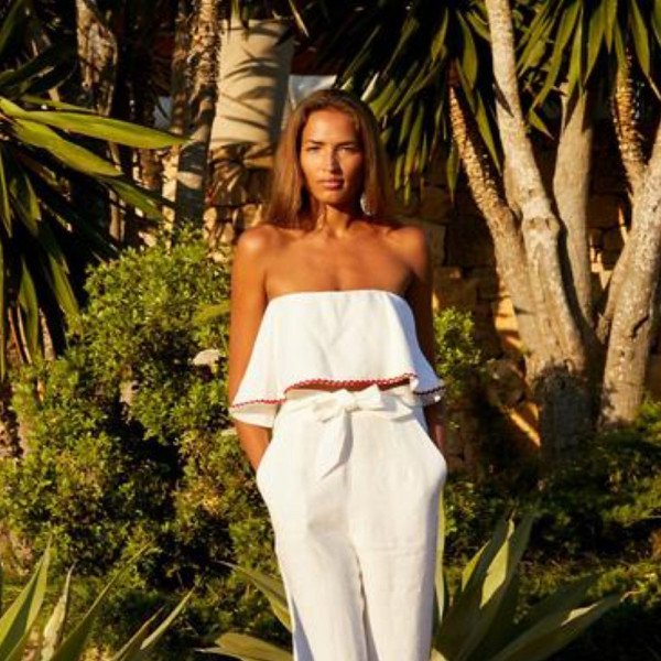 Rent Buy Oramai Linen Bandeau Top MY WARDROBE HQ