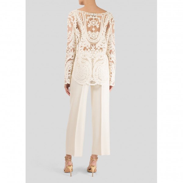 Isabel Marant Embroidered Mesh Top