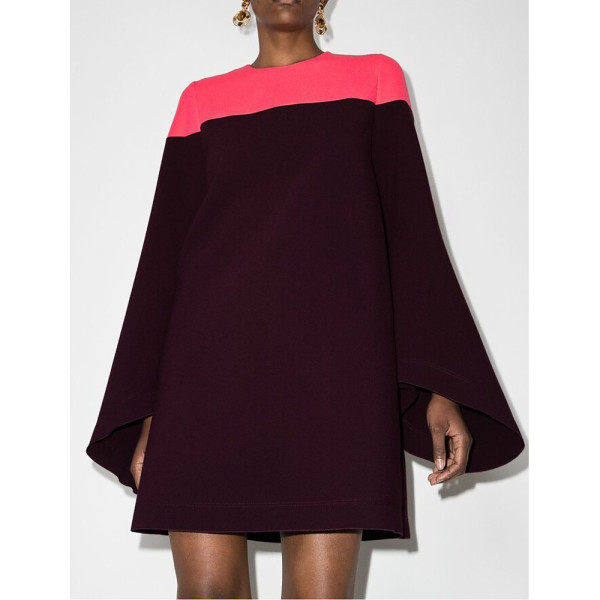 Roksanda Bi-Colour Bell Sleeve Mini Dress