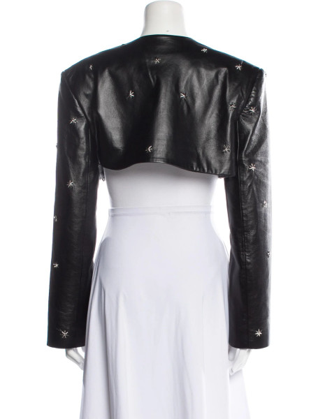 Materiel Tbilisi Materiel Tbilisi Leather cropped jacket and dress