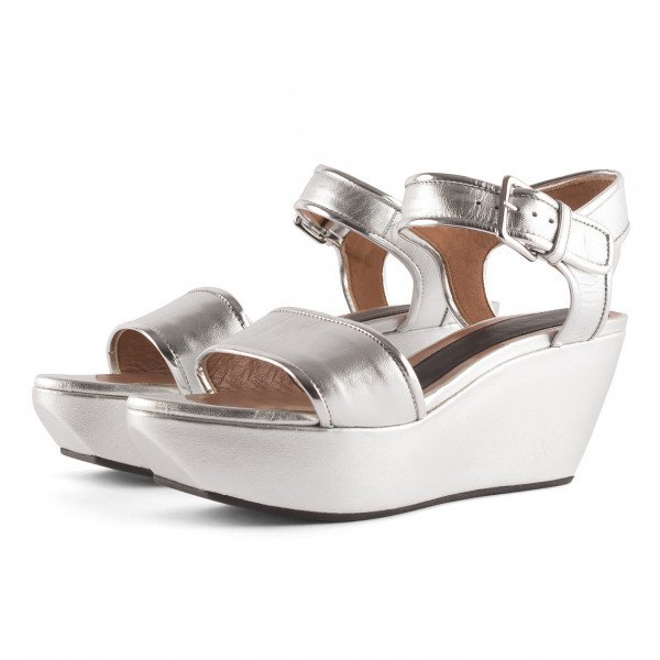 Marni Metallic Platform Wedge Sandals