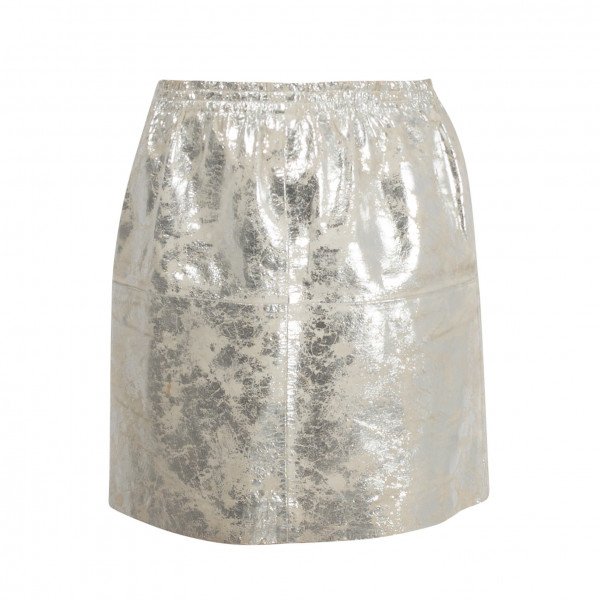 Rent Buy Zoe Jordan Leather Foil Skirt | MY WARDROBE HQ