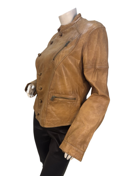 Ralph Lauren Brown Biker Jacket