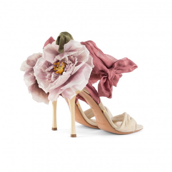 Gianmarco Lorenzi Floral Stiletto Sandals