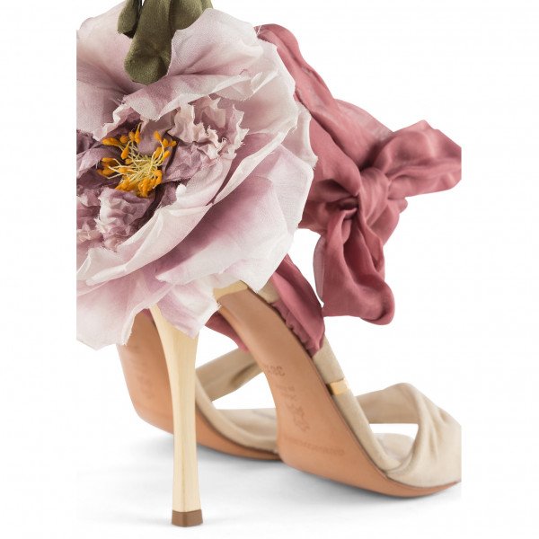 Gianmarco Lorenzi Floral Stiletto Sandals