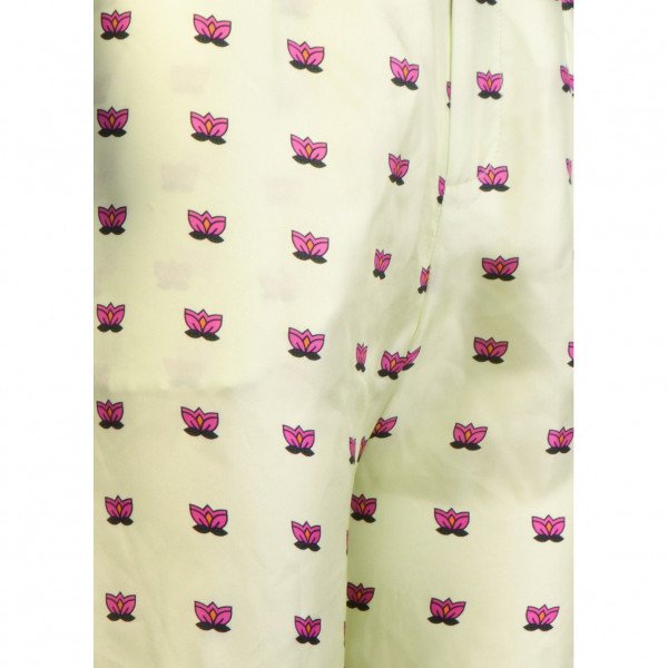 Lisou Salome Lily Print Silk Trousers
