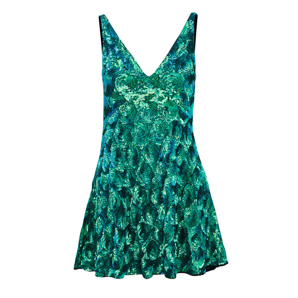 Rent Buy RaeVynn Milla Dress In Swirl Sequins MY WARDROBE HQ