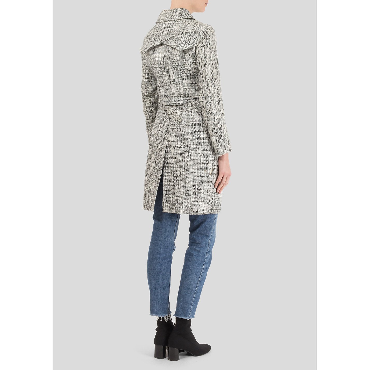 Roland Mouret Cotton Tweed Coat