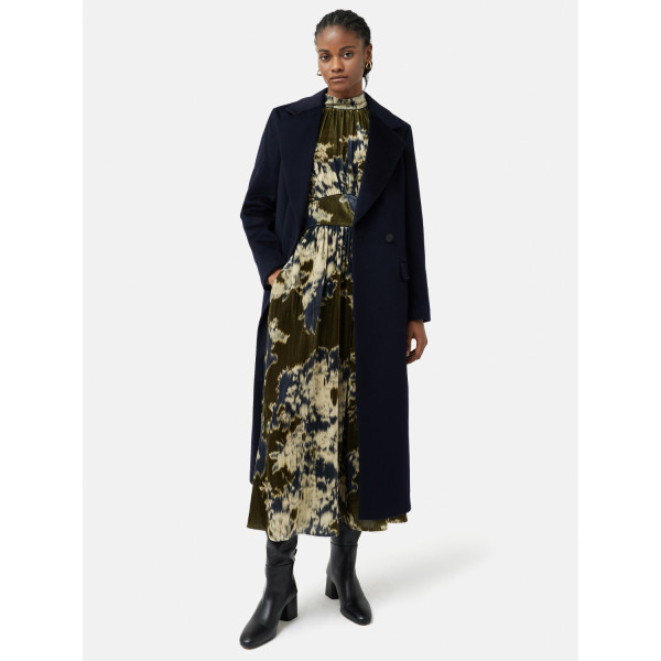 Jigsaw Glitched Ikat Velvet Dress