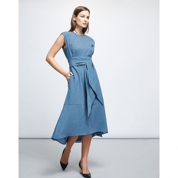 Cefinn Grosgrain Midi Dress