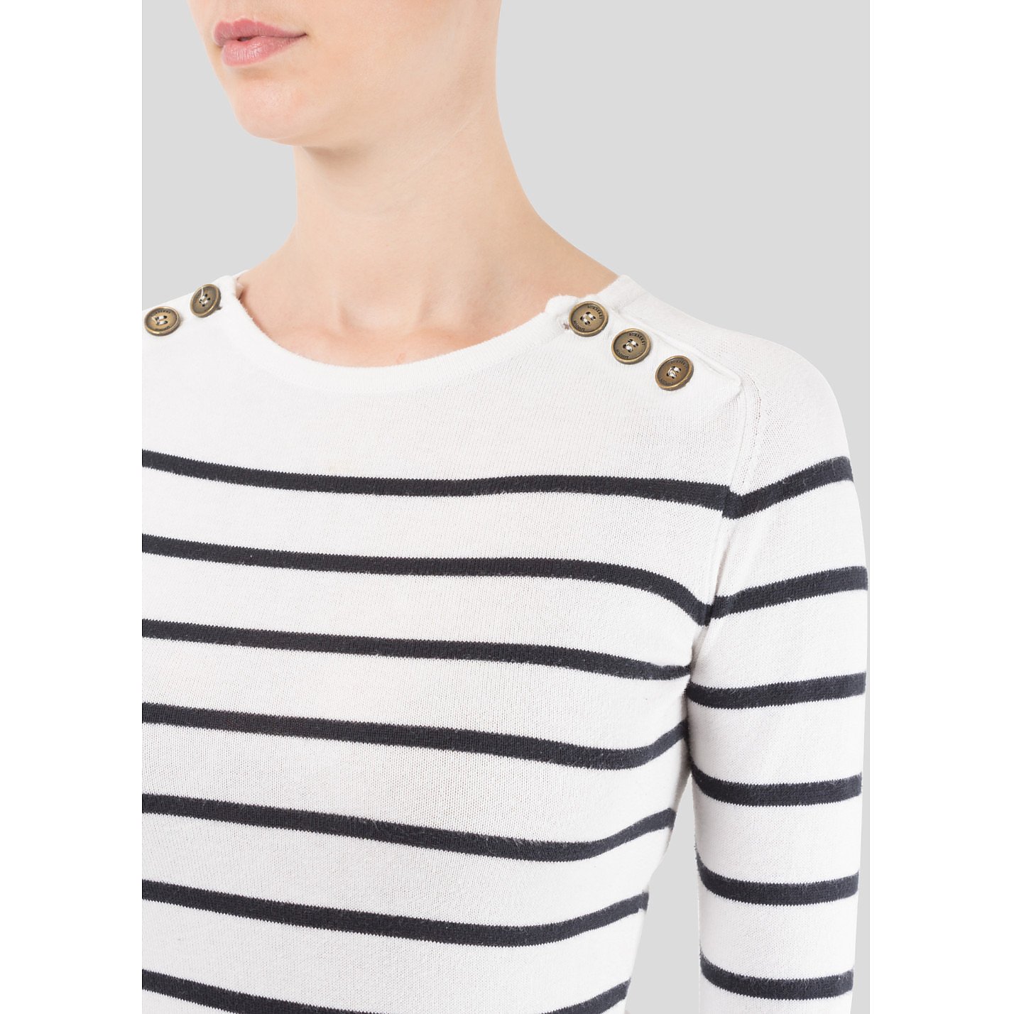 Burberry Striped Cotton Top
