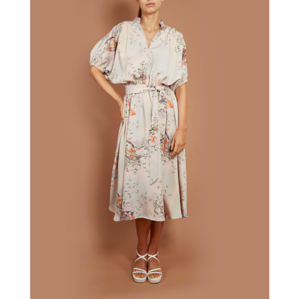 Hit Parade Court Carriage and Blossom Gloria Batwing Dress