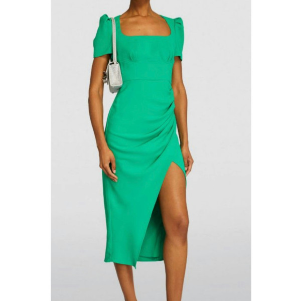 Self-Portrait Crepe Midi Dress