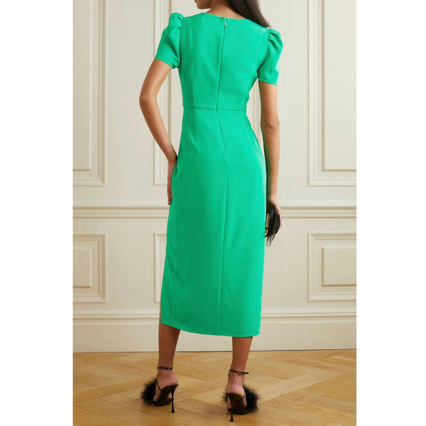 Self-Portrait Crepe Midi Dress