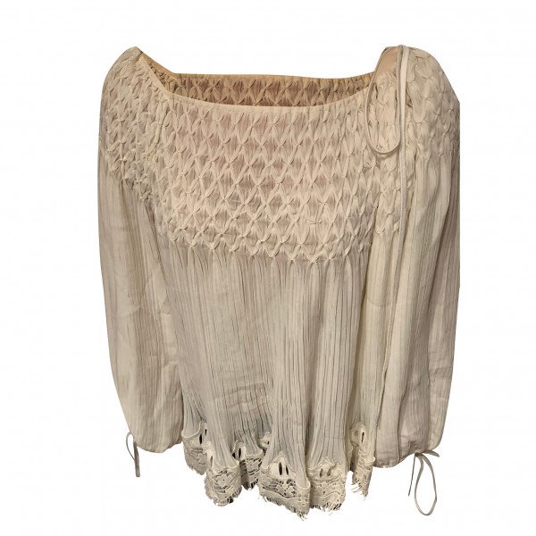 Chloé Chiffon & Lace Blouse